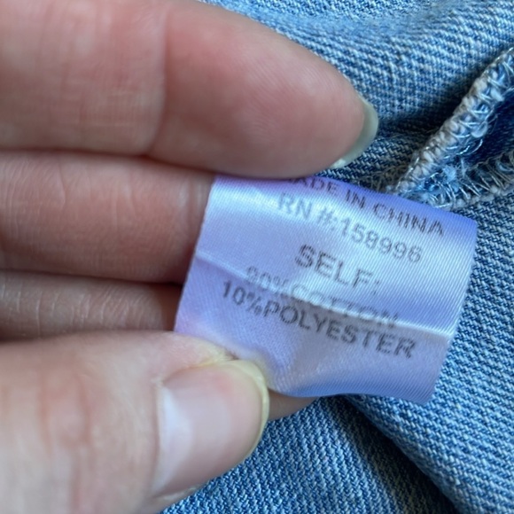 Aaron & Amber Blue Denim Button-Up Vest - Picture 9 of 10